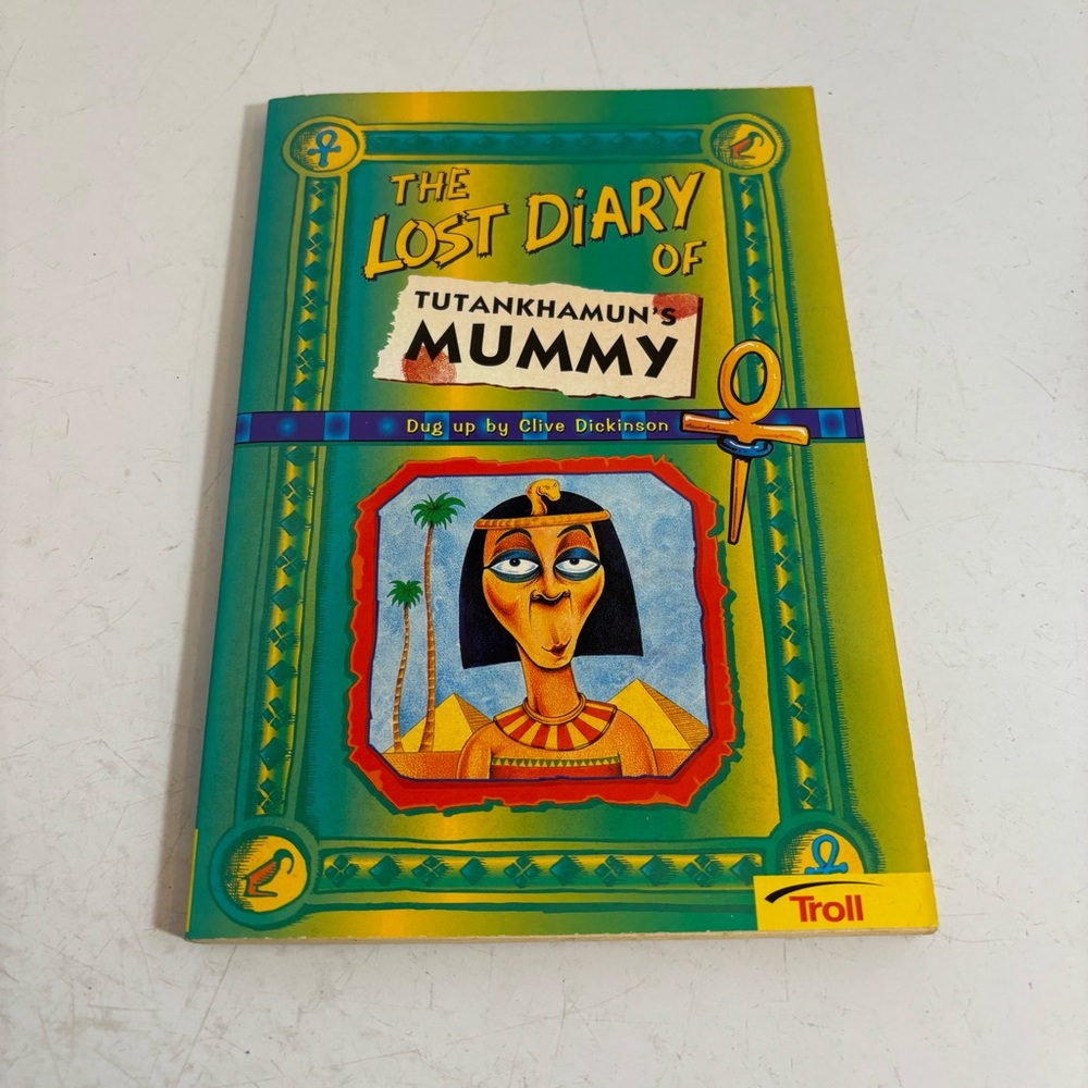 🛍️3/$30 vintage‎ The lost diary of Tutankhamun’s Mummy paperback novel book